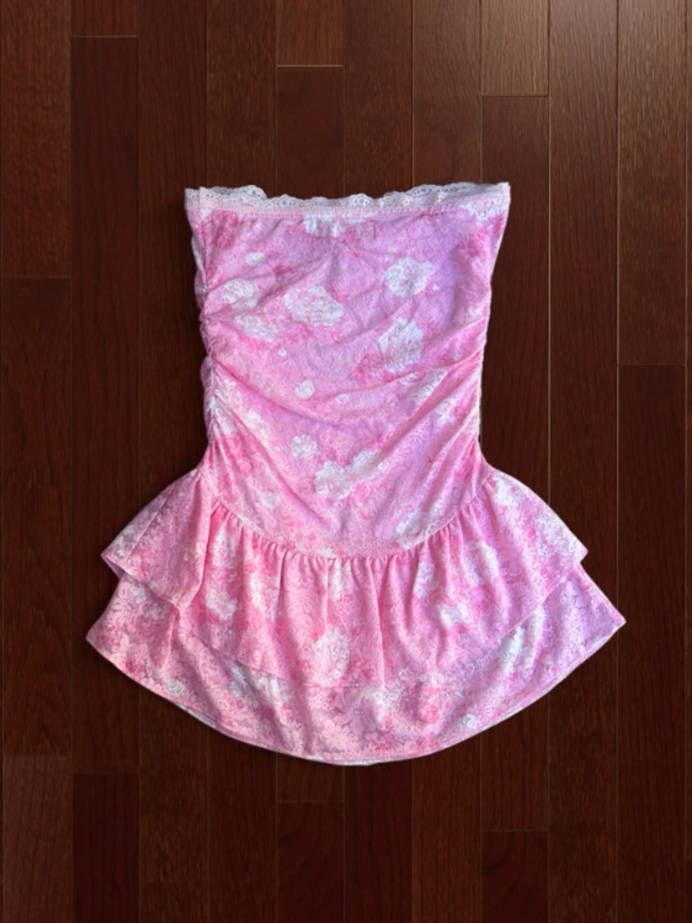 🆕💐 LoveShackFancy x PINK Victoria Secret Everblooming Strapless Dress XS NWT🎀 - Picture 5 of 14